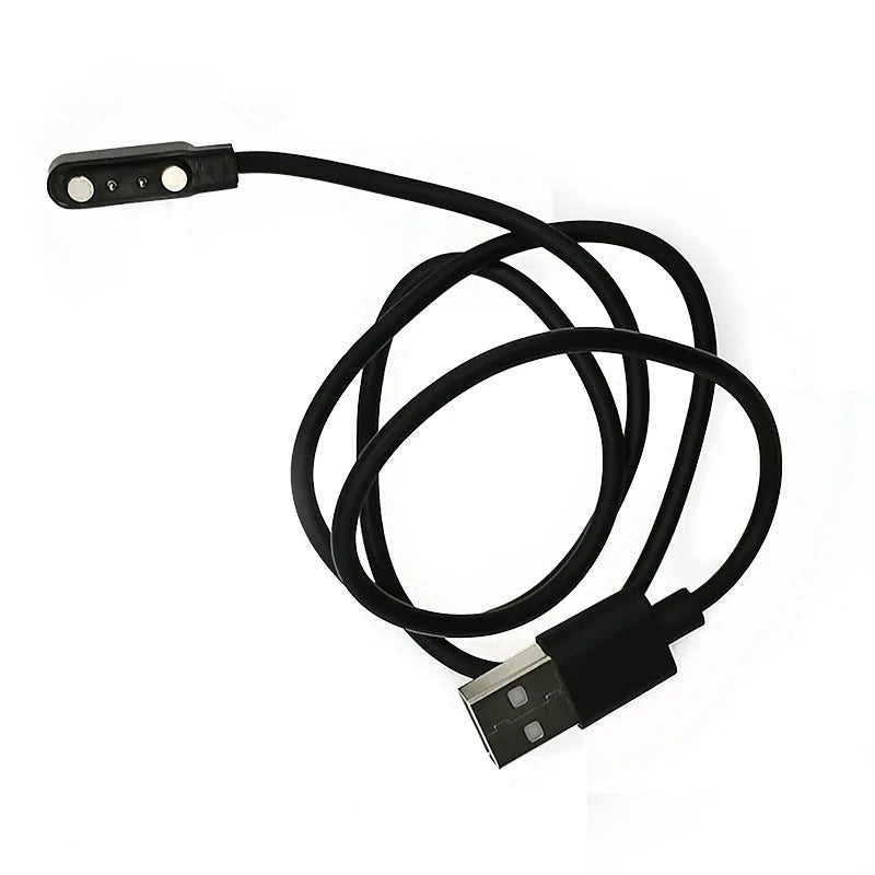 Adaptador de cargador de base de Smartwatch de 2 pines y 4 pines Cable de carga USB para accesorios de carga de reloj inteligente para adultos/niños