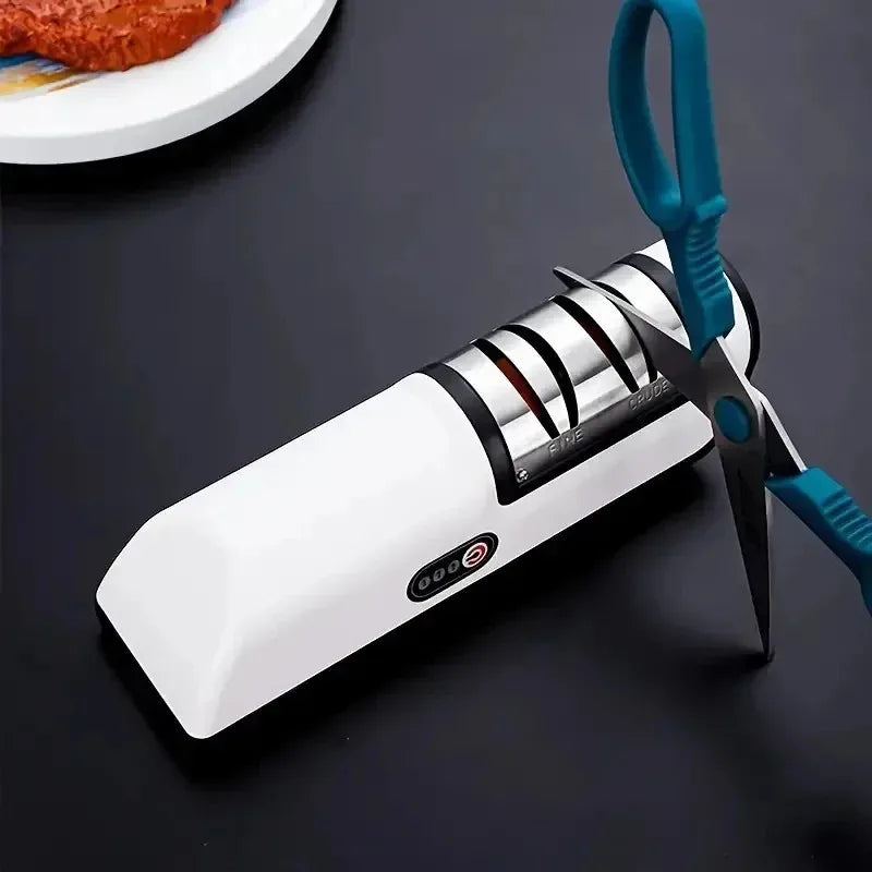 1 Afilador de Cuchillos Eléctrico Multifuncional Automático Profesional de 4 Velocidades Accesorios de Cocina Afilador de Cuchillos Eléctrico de Cocina