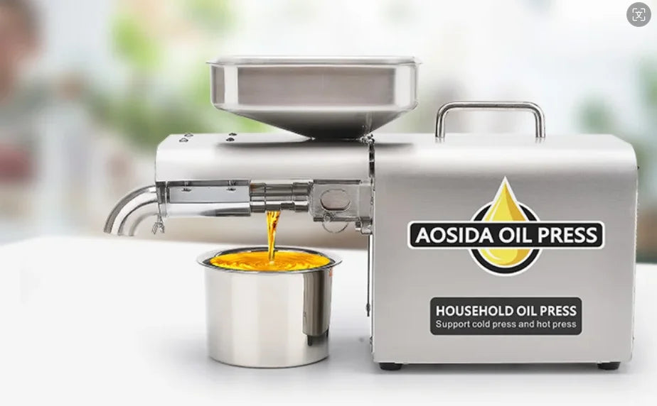 New Stainless Steel Oil Press Machine Commercial Home Oil Extractor Expeller Presser 110V or 220V available  Oil Press Cold