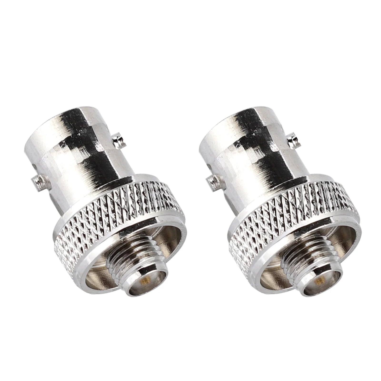 2 adaptadores conectores SMA hembra a BNC hembra