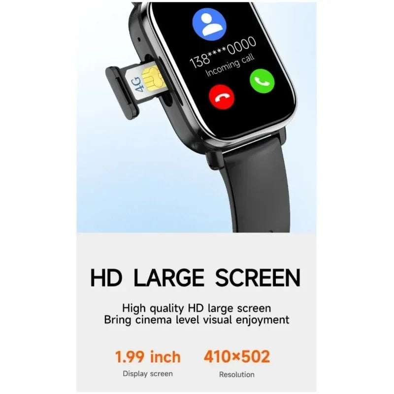 New 4G 5G Full Network SIM Card Smartwatch I1  with HD Camera Wifi NFC GPS Rugged Google Play Sport Android Men Women Smartwatch