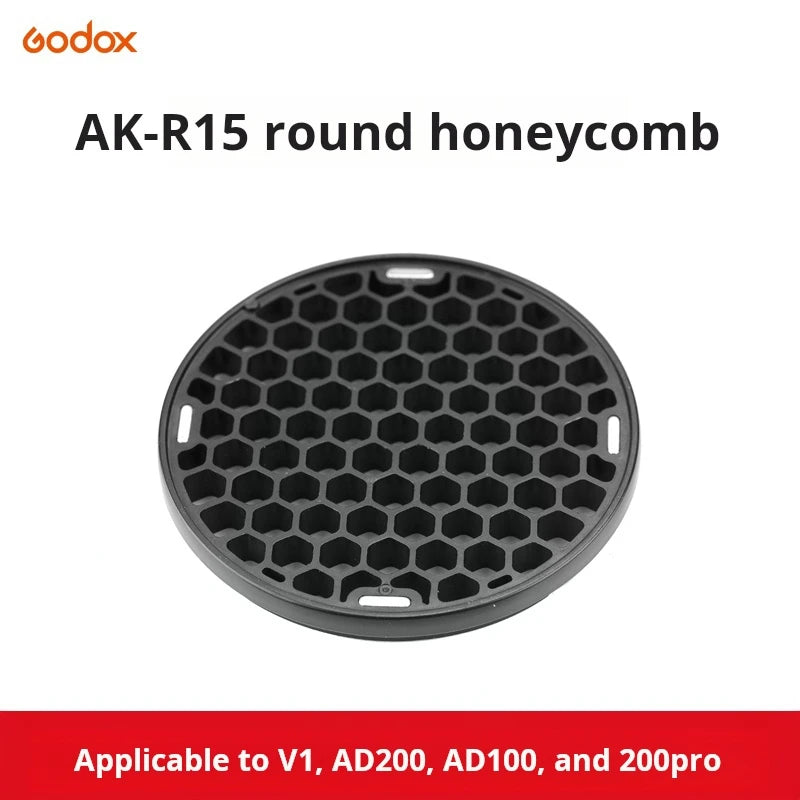 Shenniu AKR1 round lamp head magnetic attachment ad200pro accessory V1 flash semi-circular soft light cover set-top flash light