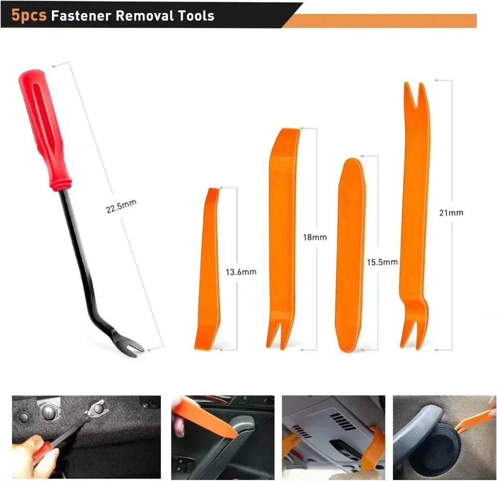 Kit de 800 clips de retención de plástico para coche, 680 remaches de plástico para guardabarros de coche, panel de moldura de puerta, juego mixto de clips de sujeción para coche Amagi