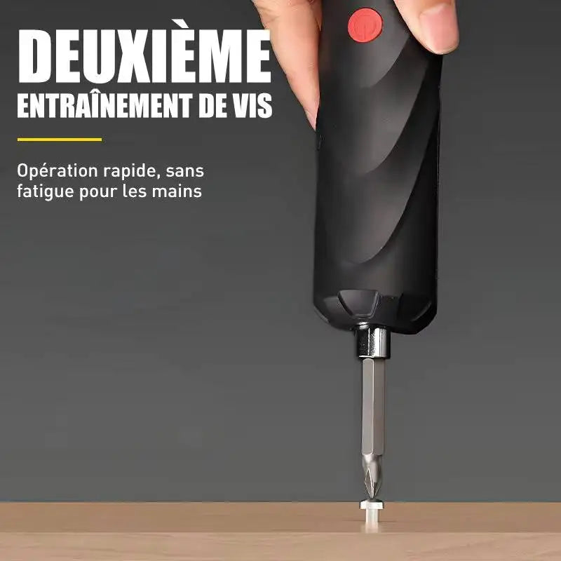 15pcs Mini Electric Screwdriver Set Type-C Rechargeable Cordless Portable Electric Screwdriver Maintenance Repair Tools