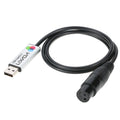 Lixada USB Lighting Console USB to DMX Interface Adapter LED DMX512 Computer PC Stage Lighting Controller Dimmer