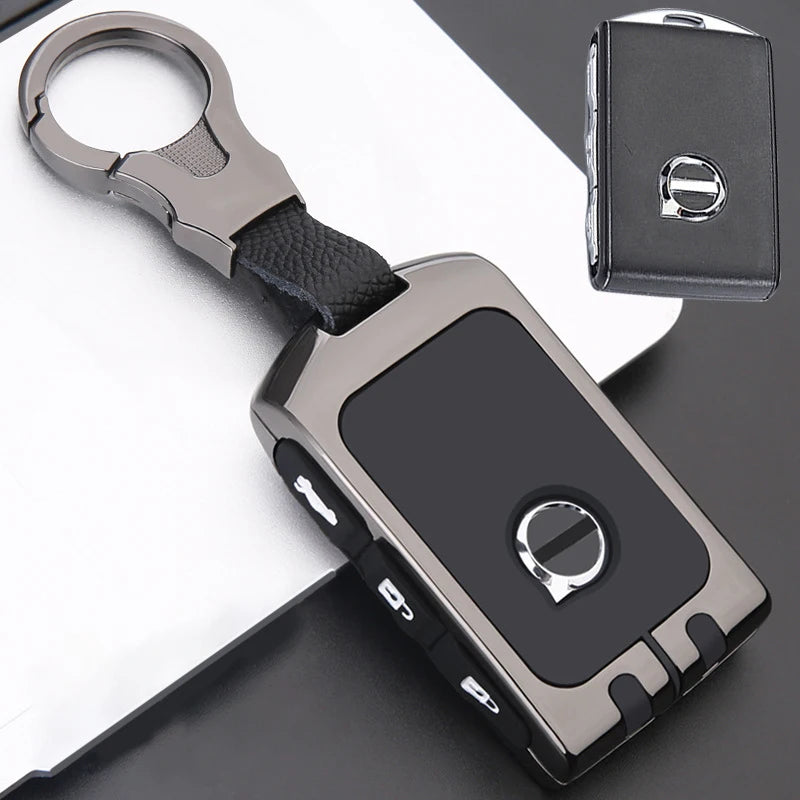 Car Zinc Alloy Key Case Holder Cover Shell For Volvo XC40 XC60 S90 XC90 V90 2017 2018 T5 T6 T8 Fob Smart Key Protection Bag