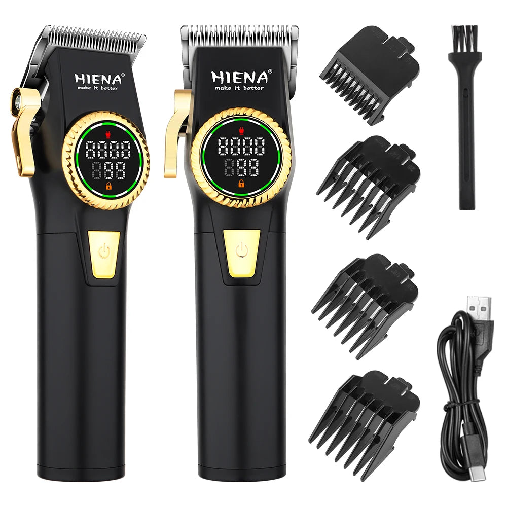 HIENA Hair Cutting Machine USB Rechargeable Hair Clippers for Men Set for Barber Men Trimmers Ideal for Home Electric Shaver