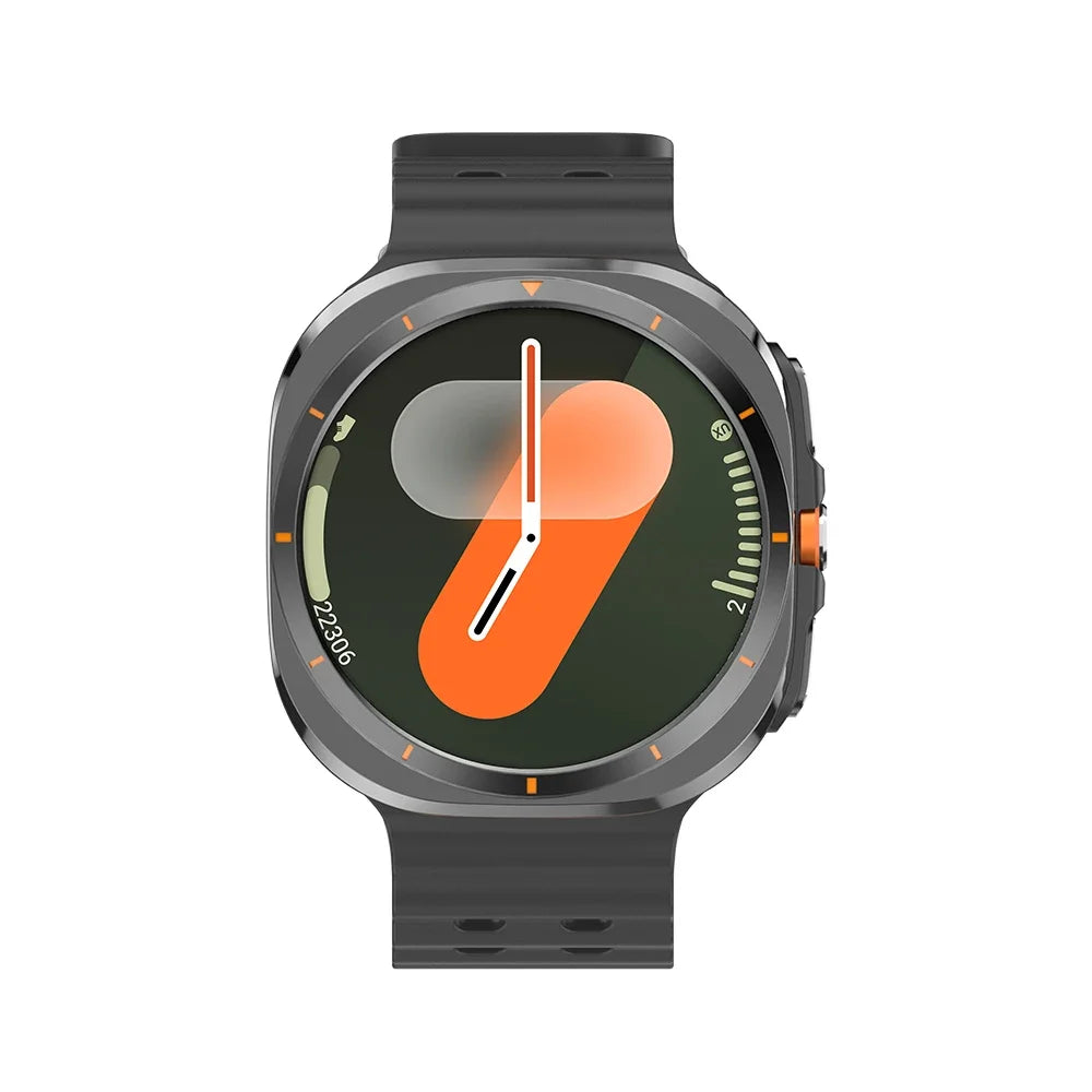 The BW7 smartwatch features a 1.46-inch multi-functional sports and fitness tracker health monitoring AMOLED screen