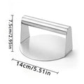 Stainless Steel Smash Burger Press Hamburger Patties Meat Masher Circular Meat Press Mold for Deli Meats Kitchen Accessories