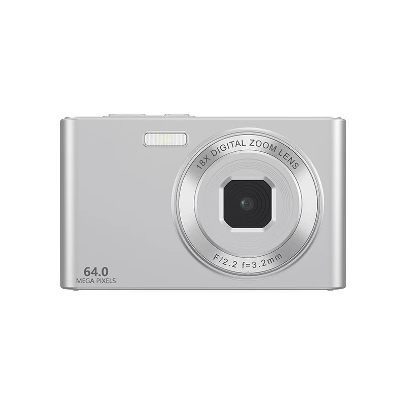64MP Digital Camera For Photography Front Rear Dual Lens Selfie Camera Auto Focus 18X Auto Focus 4K Video Record Vlog Camcorder
