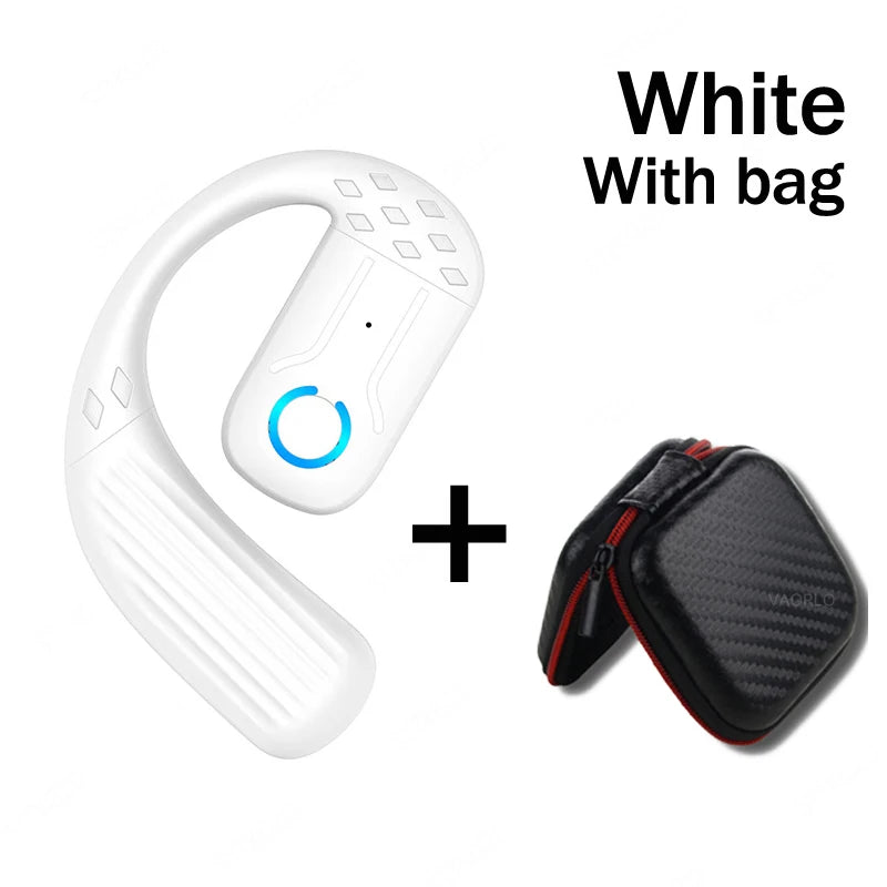 Auriculares Bluetooth inalámbricos con micrófono, auriculares de conducción ósea, manos libres, con cancelación de ruido para conducir Audífonos