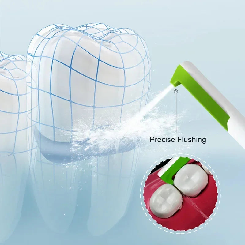 Irrigador Bucal Portátil 2 en 1 Grifo Cepillo de Dientes Nuevo Limpiador Dental con Chorro de Agua para el Hogar Sin Necesidad de Energía