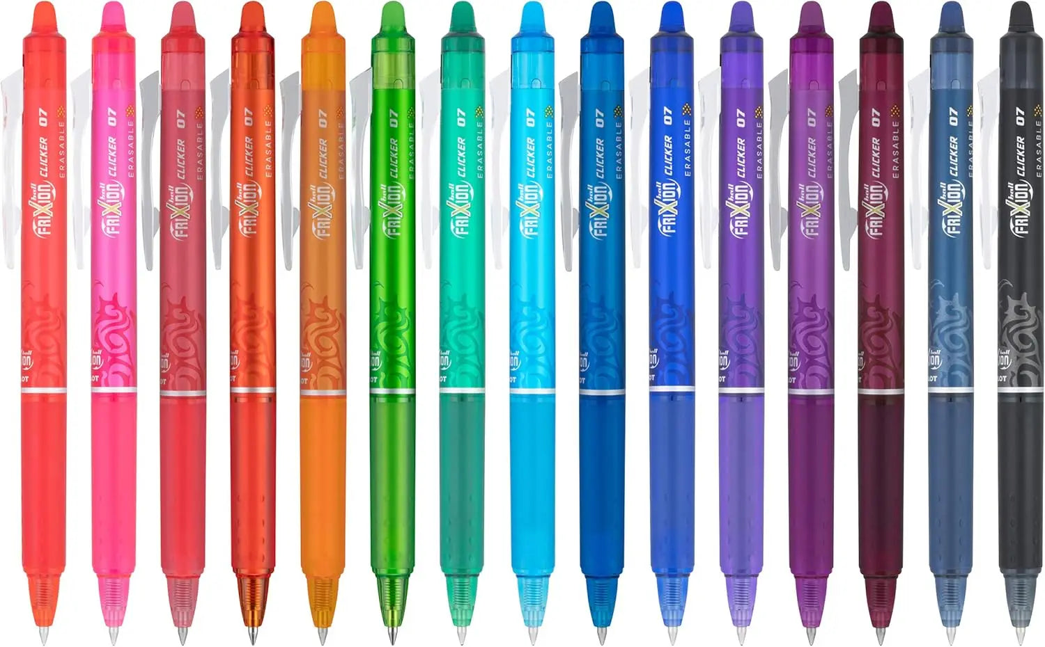 Erasable Gel Pens, Fine Point 0.7mm, Pack of 15 Assorted Colors for Smooth Writing and Easy Erasing