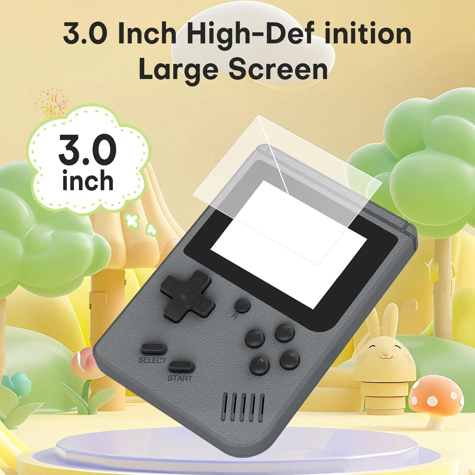 MINI Retro Handheld Game Console 3.0-inch LCD Screen Handheld Game 8 Bit 400 in 1 Retro Classcial Game for Child Gift