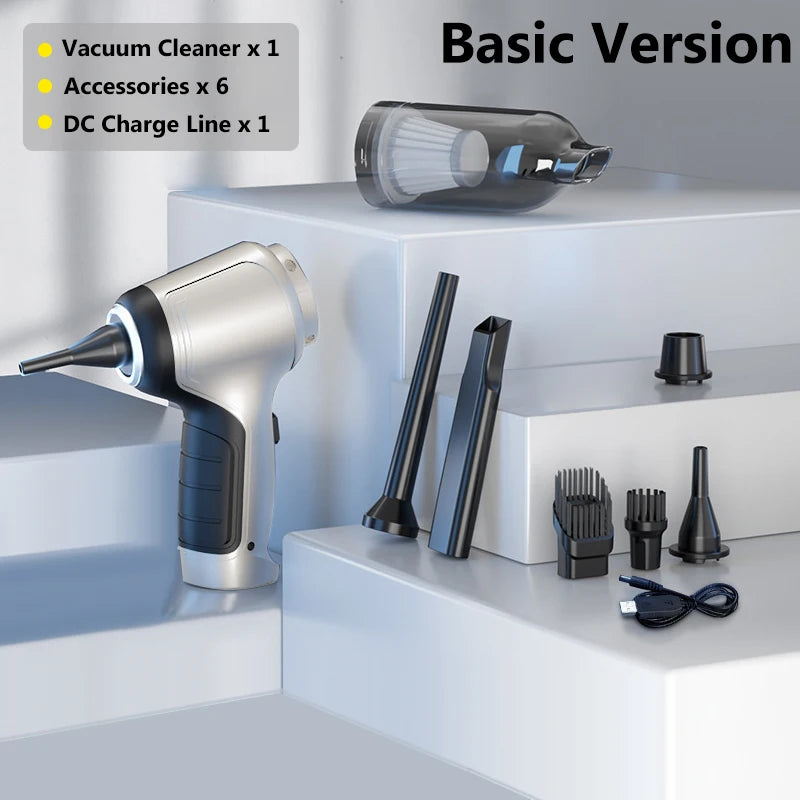 95000Pa Wireless Car Vacuum Cleaner Strong Suction Handheld Auto Vacuum Home &amp Car Dual Use Mini Vacuum Cleaner HomeAppliance