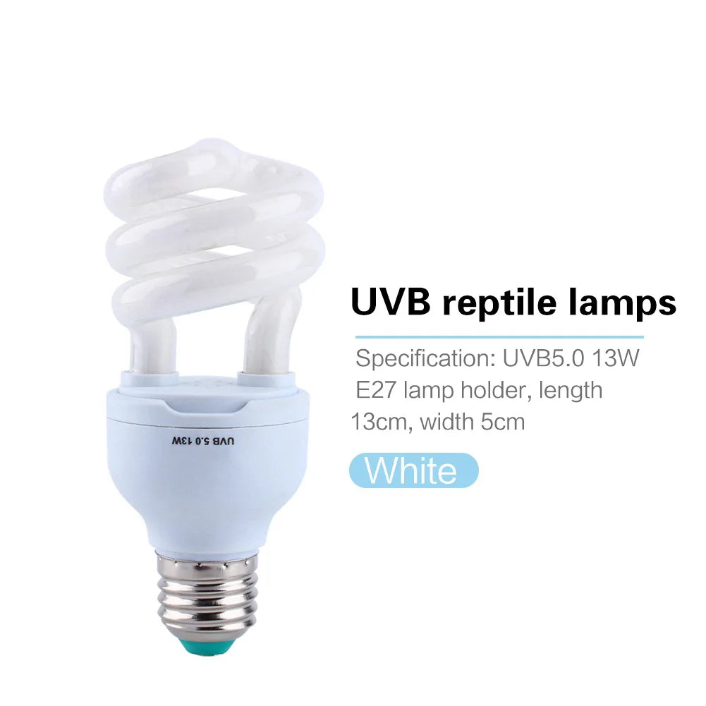 【Venta】 Bombilla de luz UV de 13W UVB 5.0 con base E27 de bajo consumo para tortugas, serpientes y reptiles. Bombilla de bajo consumo para tortugas, serpientes y reptiles.