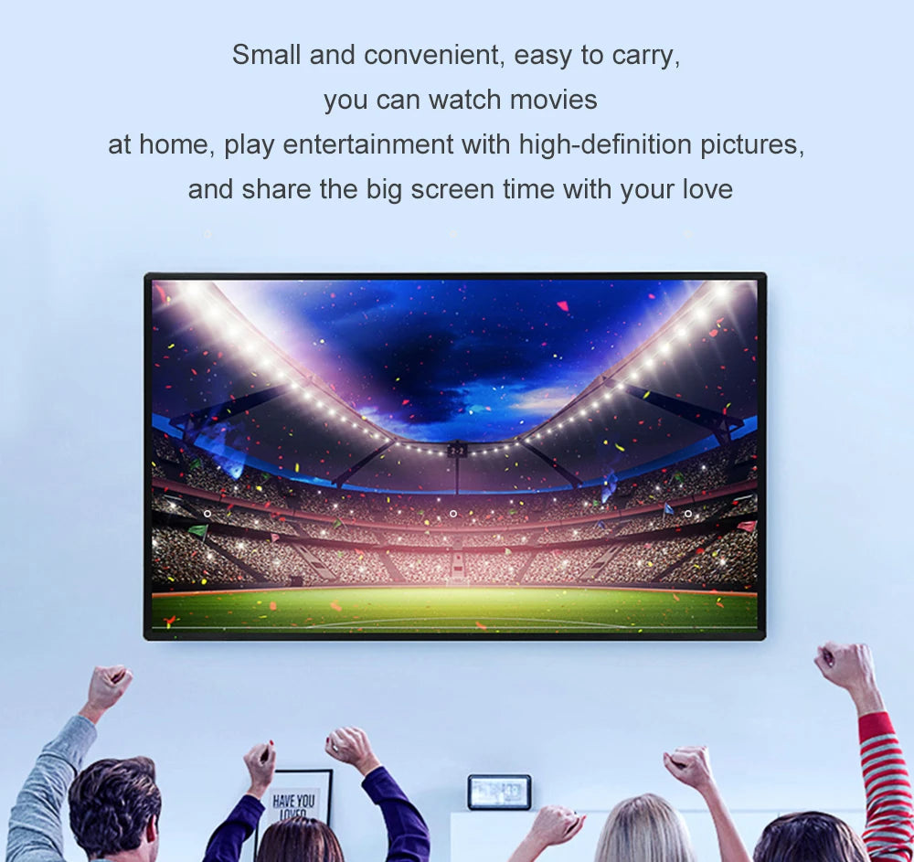 4K high-definition projection screen with 60-133 inch metal anti light screen hook design suitable for low lumen projectors