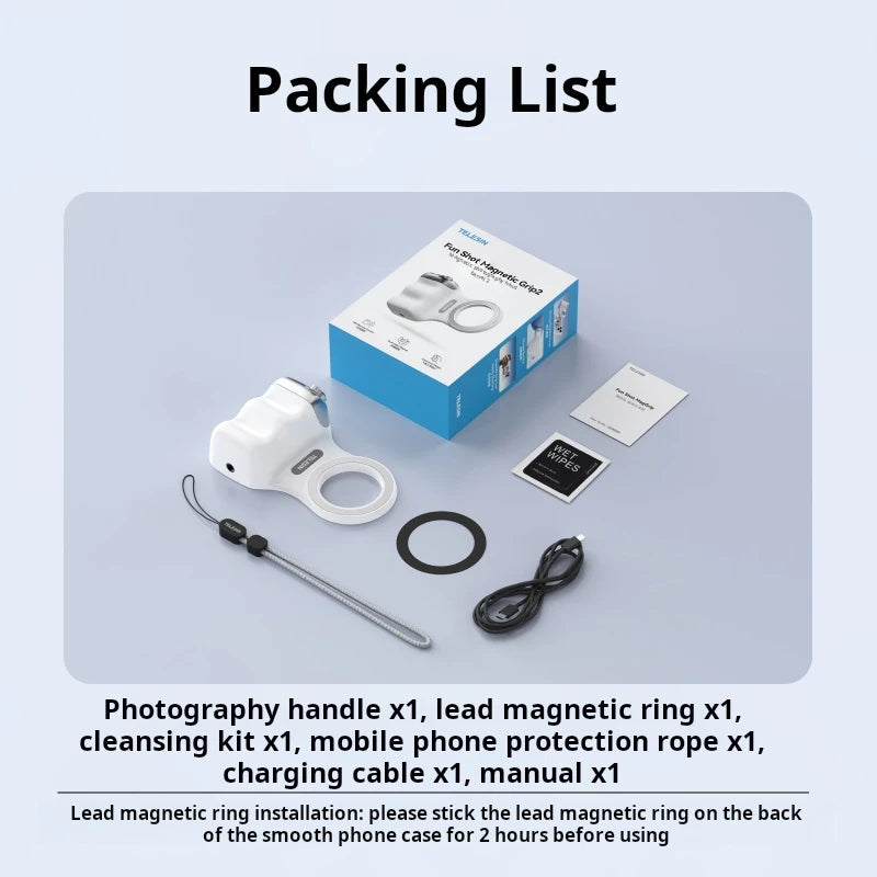 Taixun Qupaile Magnetic Camera is suitable for Apple, Huawei, Android phone photography controller shooting wireless Bluetooth r