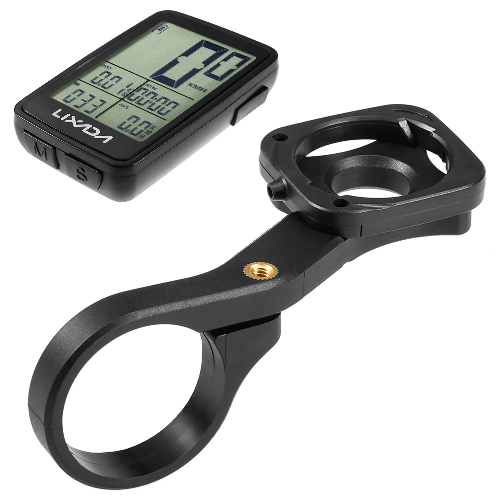 Lixada USB Rechargeable Wireless Bike Cycling Computer Bicycle Speedometer Odometer with Computer Mount Holder