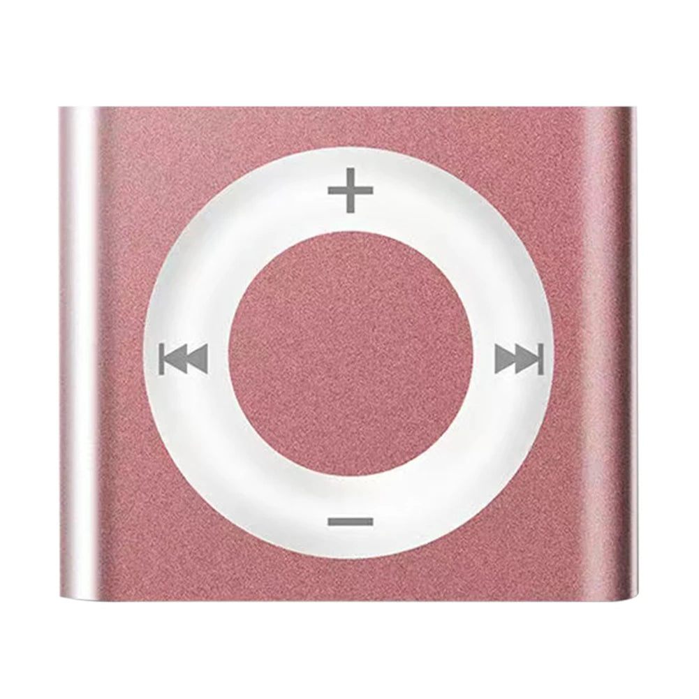 Mini MP3 Music Players Metal Clip-on Build in Speaker 180mAh Touch Tone Rechargeable with Headphone Support TF Card for Students