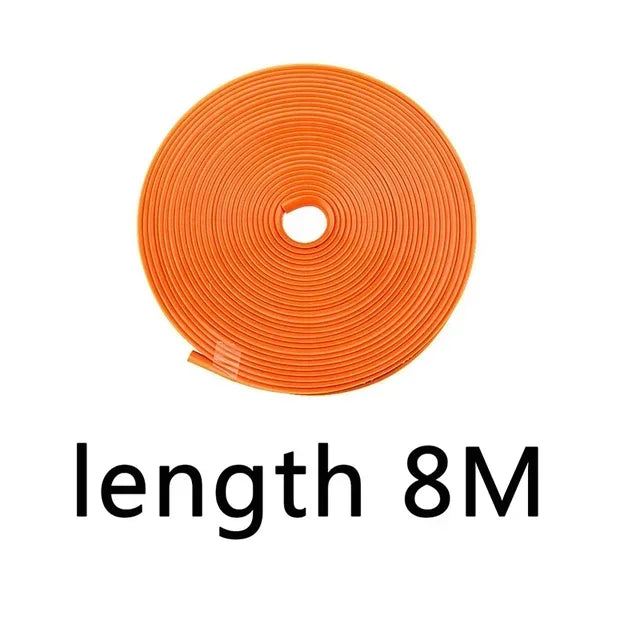 Good NEW 8M/ Roll Rimblades Car Vehicle Color Wheel Rims Protectors Decor Strip Tire Guard Line Rubber Moulding Trim Wheel Amagi