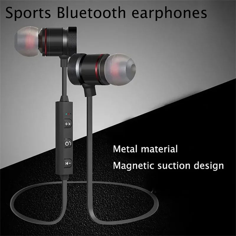 Auriculares inalámbricos Bluetooth con banda para el cuello, monitor intrauditivo con micrófono, batería de larga duración, auriculares de alta calidad para deporte