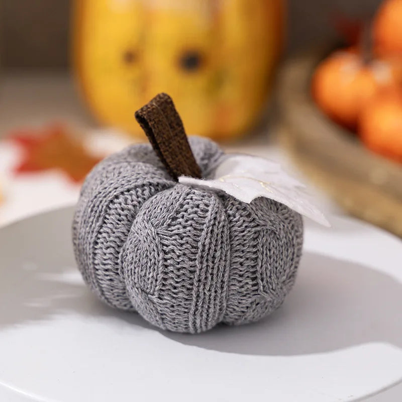 Calabaza Artificial Decoración de Halloween Mini Calabaza Falsa Simulada Decoración de Fiesta de Cosecha de Otoño Atrezos de Regalo para Niños de Acción de Gracias