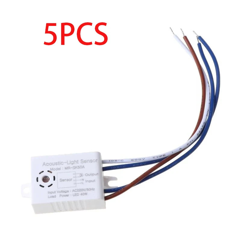 220V  Sound Voice Sensor  Light Switch  Module Detector Auto On Off Intelligent Use In Corridor Bath Warehouse Stair Switch