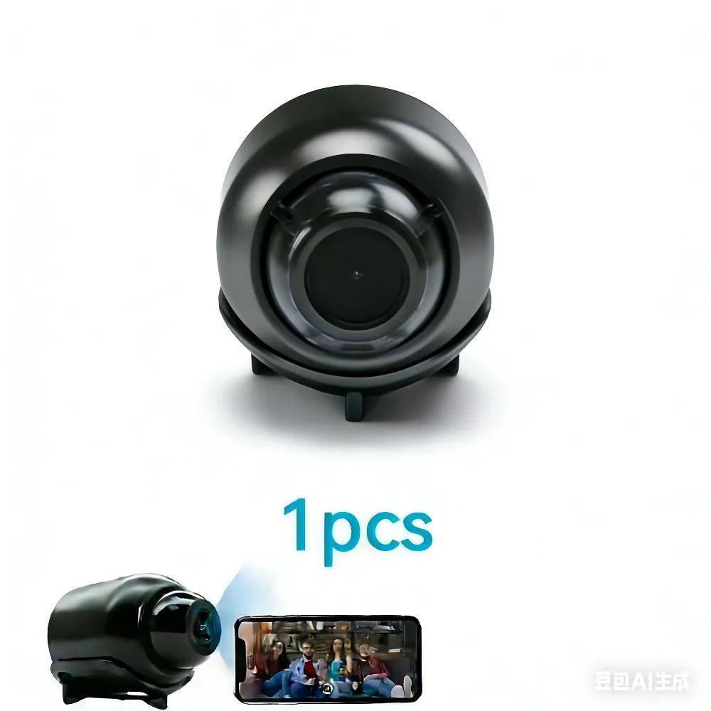 Mini 1080P Wireless Security Camera – Night Vision & Motion Alerts | Discreet Indoor Surveillance for Home, Office & Travel
