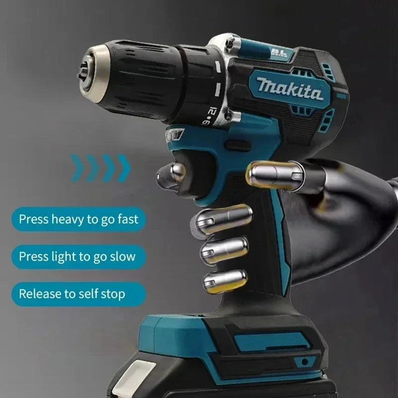 Makita Original DDF487 Cordless Driver Drill Brushless Electric Impact Screwdriver 18V Rechargeable Power Tool Makita Original