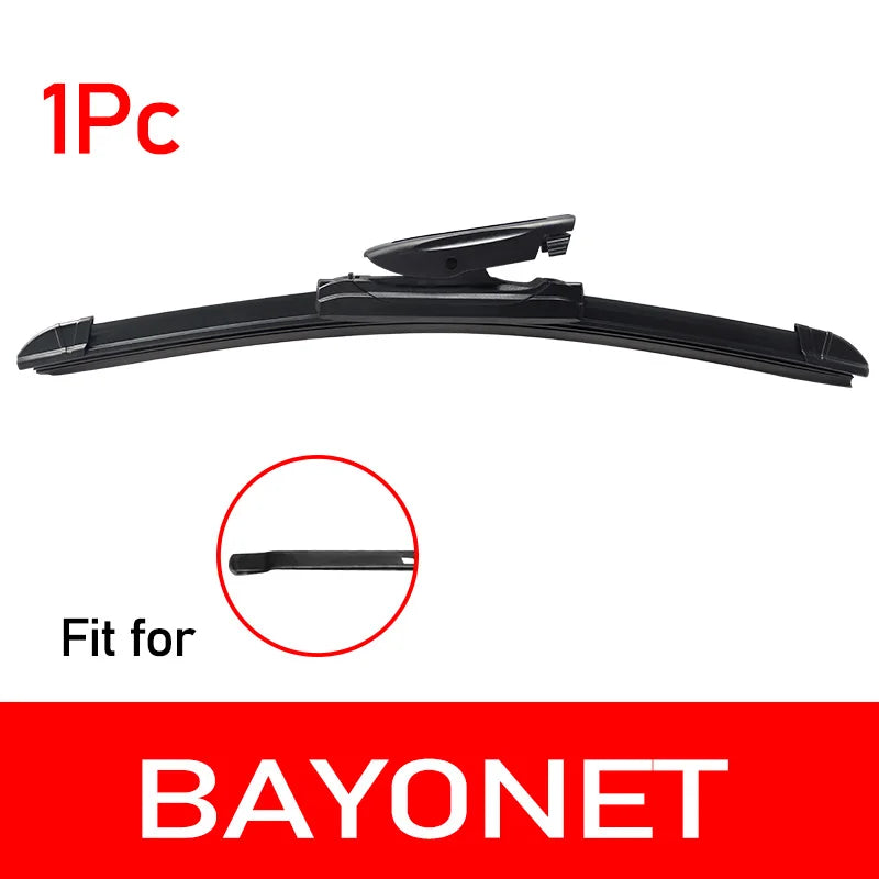 Kcimo 1Pc Front Car Wiper Blades Durable Rubber Soft Frameless Bracketless Brushes Windshield Windscreen Window Accessories