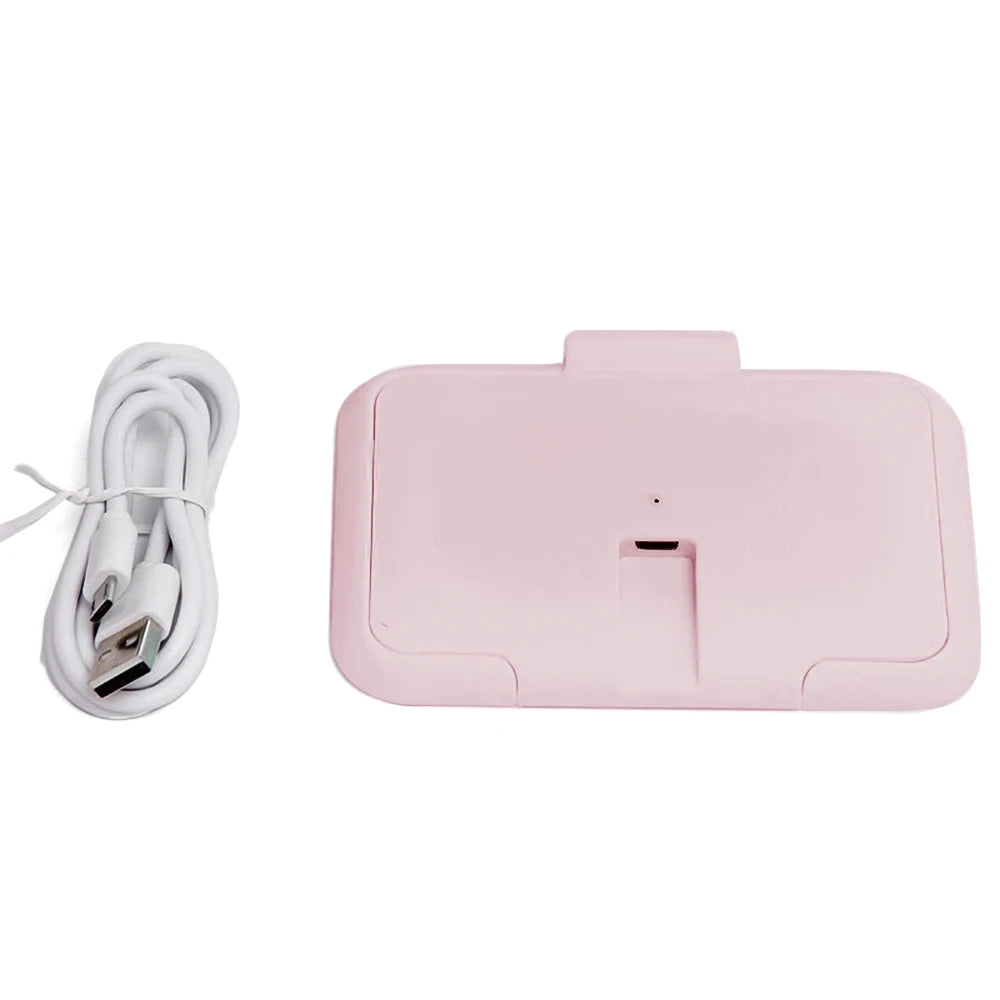 Baby Wet Wipes Heater 5V Portable USB Powered Baby Wet Wipes Warmer Heater Constant Temperature Perfect for Traveling