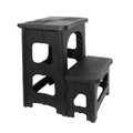 Household Two-Step Plastic Climbing Stool Step Height Stool Multifunctional Foldable Chair Car Wash Stool Stable And Non Slip