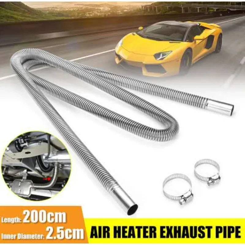 Tubo de escape de 2,5 cm de diámetro, 60/300 cm de largo, para calentador de estacionamiento, tubo de escape para calentador de aire, adecuado para calentador de estacionamiento Webasto