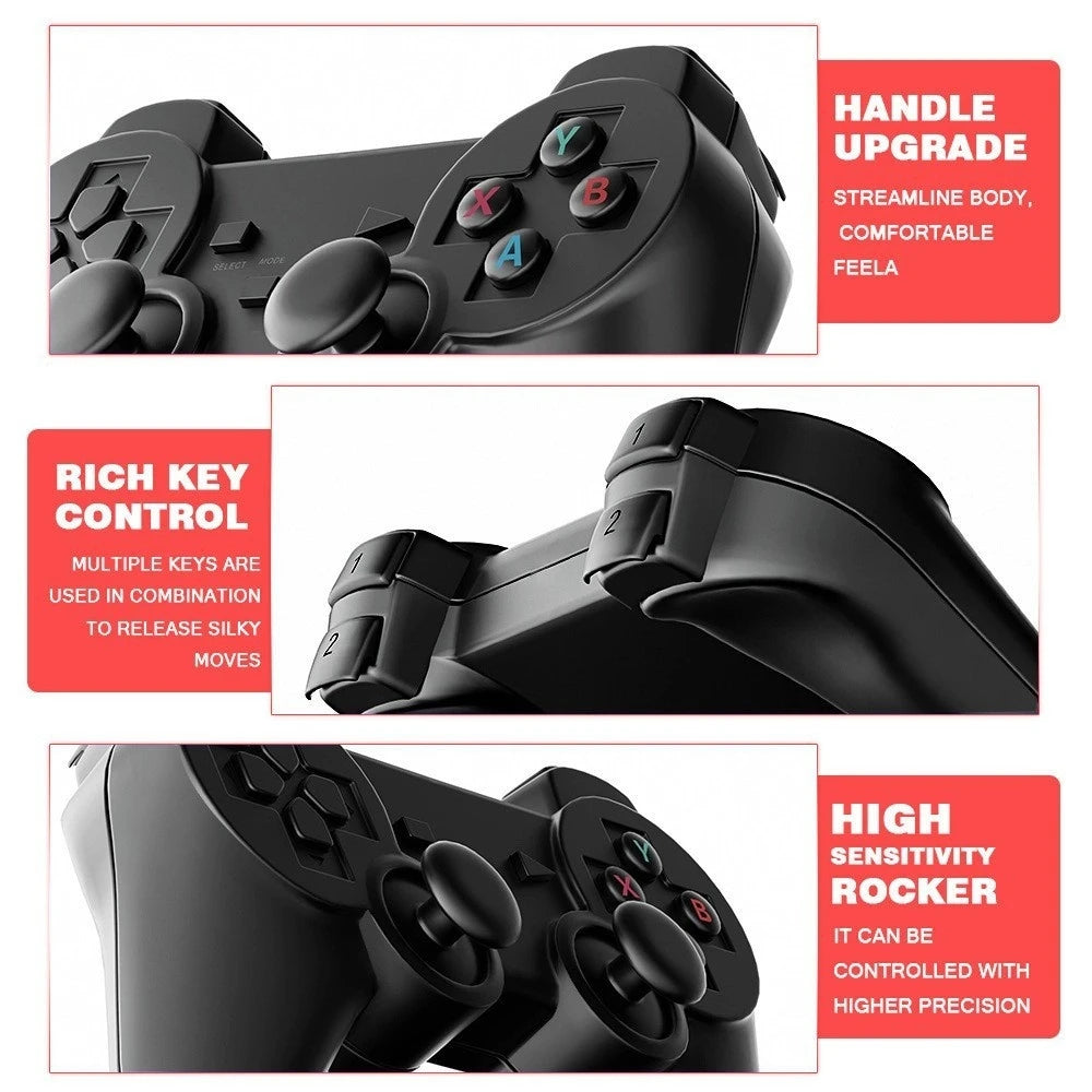 K8 Video Retro Game Console Dual Wireless Controller TV Game Stick 4K HD 20000 Retro Classical Games Retro Game player