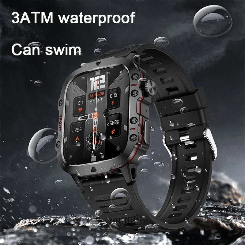 2026 New GPS Outdoor Sports Smart Watch Men Compass barometer Bluetooth call Health Monitoring Smartwatch For IOS Android Gift