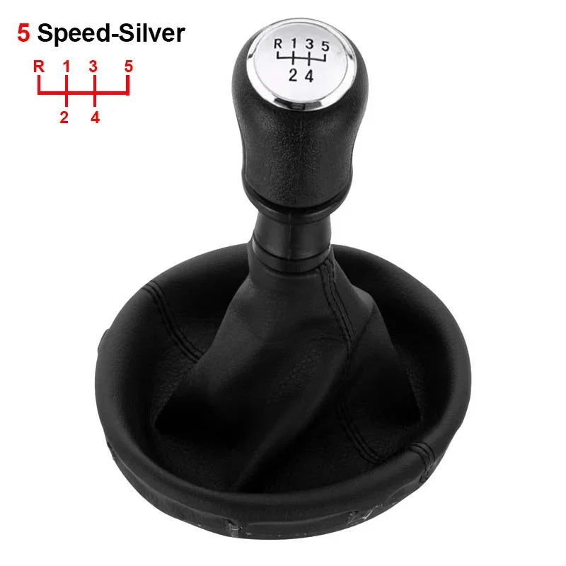 For VW Transporter Multivan Caravelle T5 2003 2004 2005 2006 2007 2008 2009 2010 Car 6 Speed Gear Stick Shift Knob Leather Boot