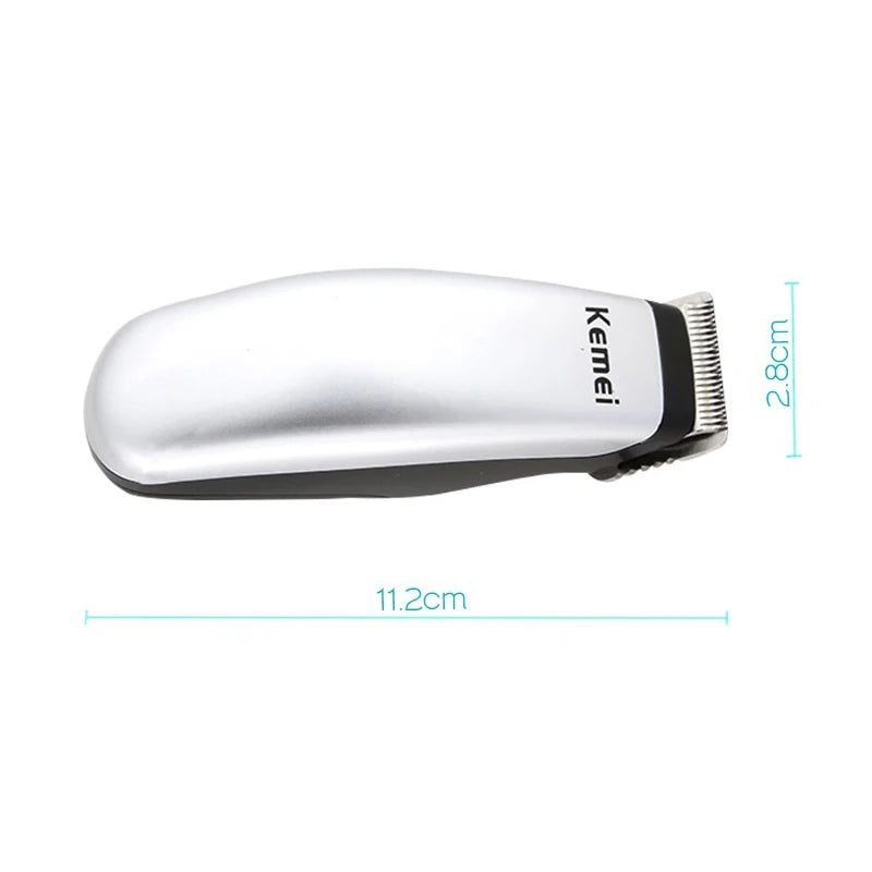 Kemei Mini Cortapelos Eléctrico Portátil Máquina de Corte Diseño Novedoso Cortapelos Eléctrico Maquinilla de Afeitar de Barba Herramientas de Estilo para Hombre KM-666