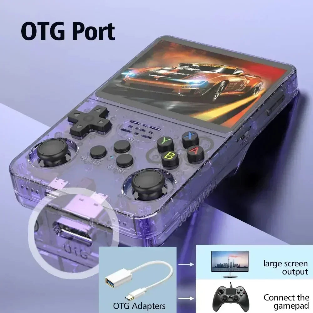 R36S Retro Handheld Console 3 5 Inch IPS Screen 64GB 128GB 256GB Portable Gaming Device with Built in Games