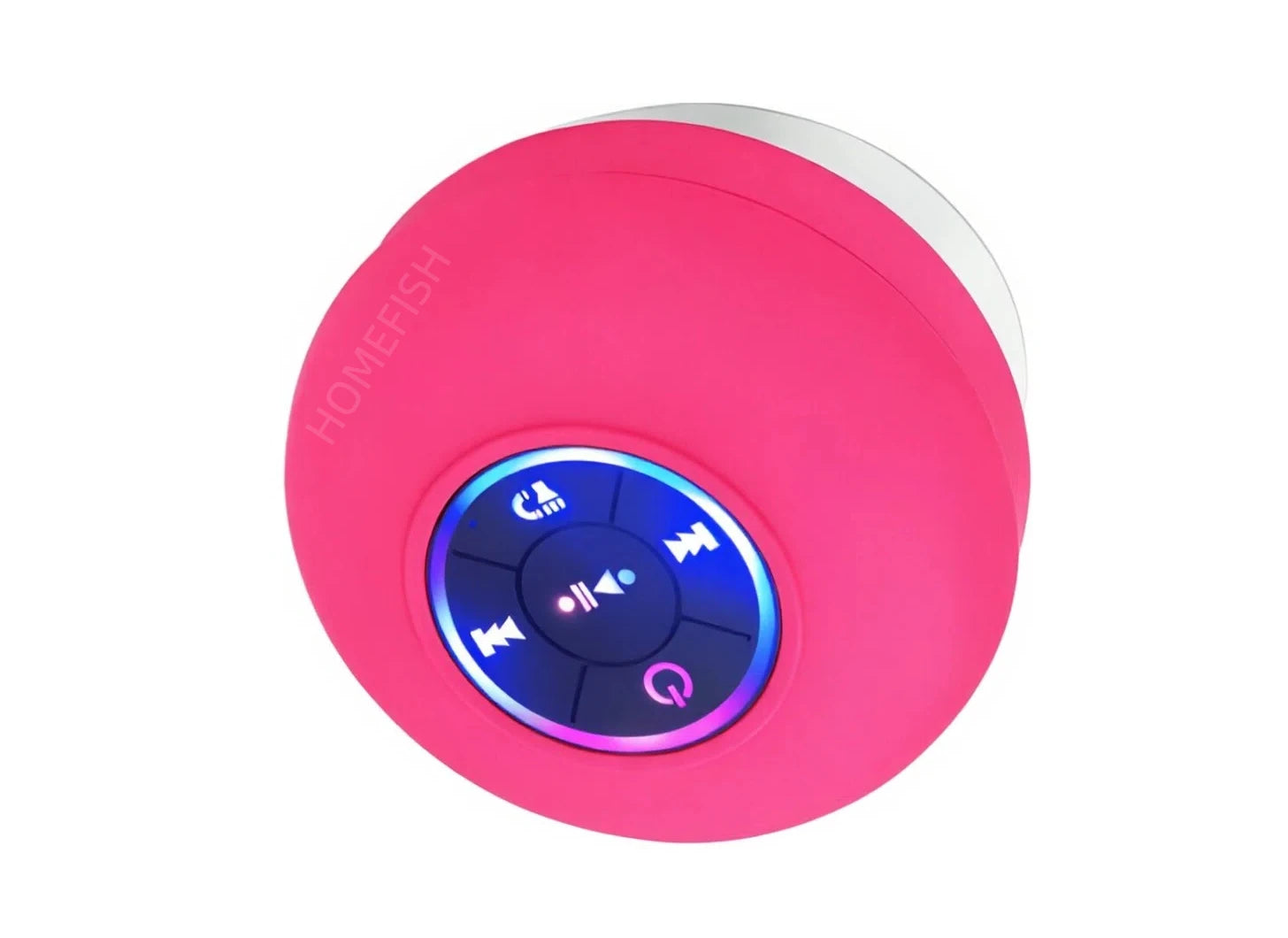HOMEFISH 2025 Waterproof Wireless LED Bluetooth Speaker Mini Portable with Large Suction Cup for Bathroom Outdoor Sports Stereo