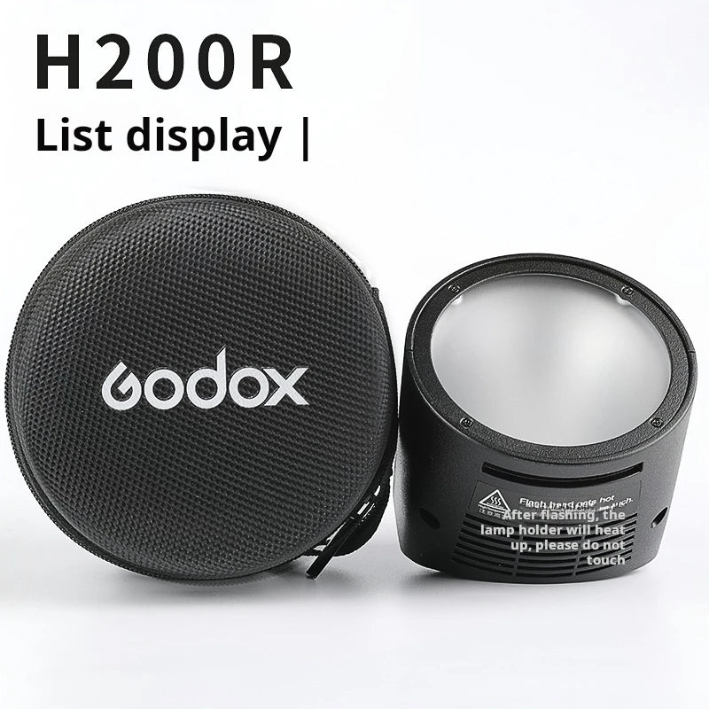 Shenniu H200R round lamp head magnetic suction ad200/AD200pro outdoor photography light accessory split type lamp head outdoor p