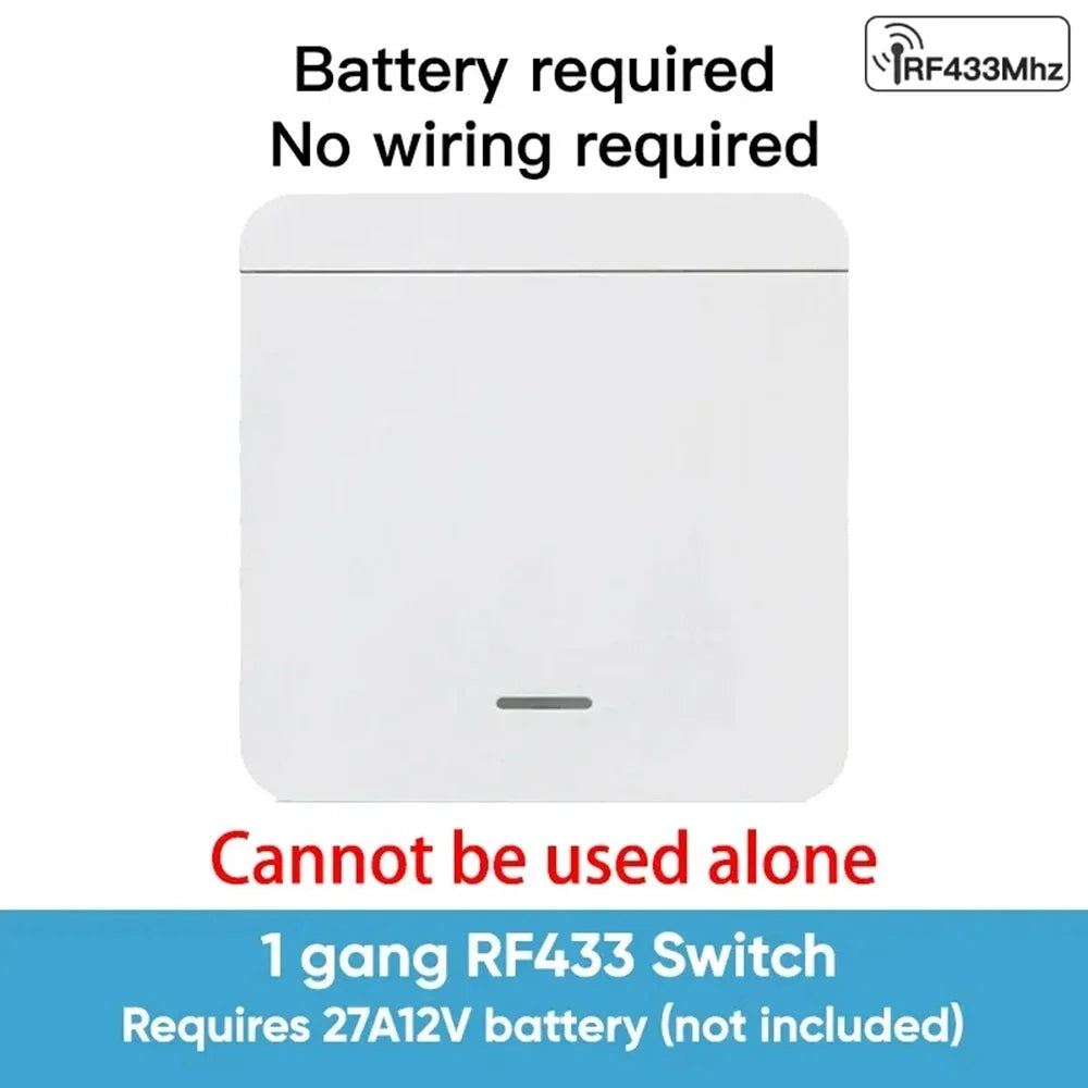 TNCE Tuya Dimmer wifi rf433 EU/US, Neutral wire Light Wall Switch remote Controllor, Smart Life APP, Voice for Google Home Alexa