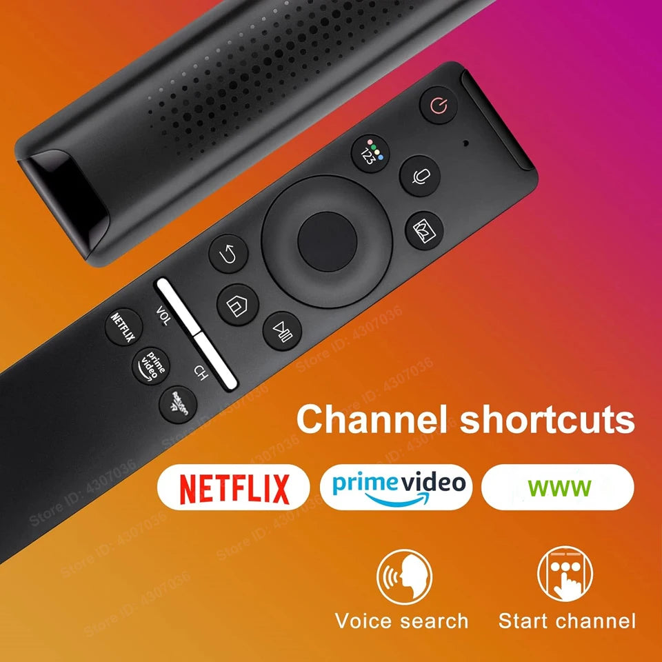 Mando a distancia de voz de repuesto para televisores Samsung TV Curved Frame UHD QLED LED 4K 8K Smart TV, mando a distancia universal para todos los televisores Samsung