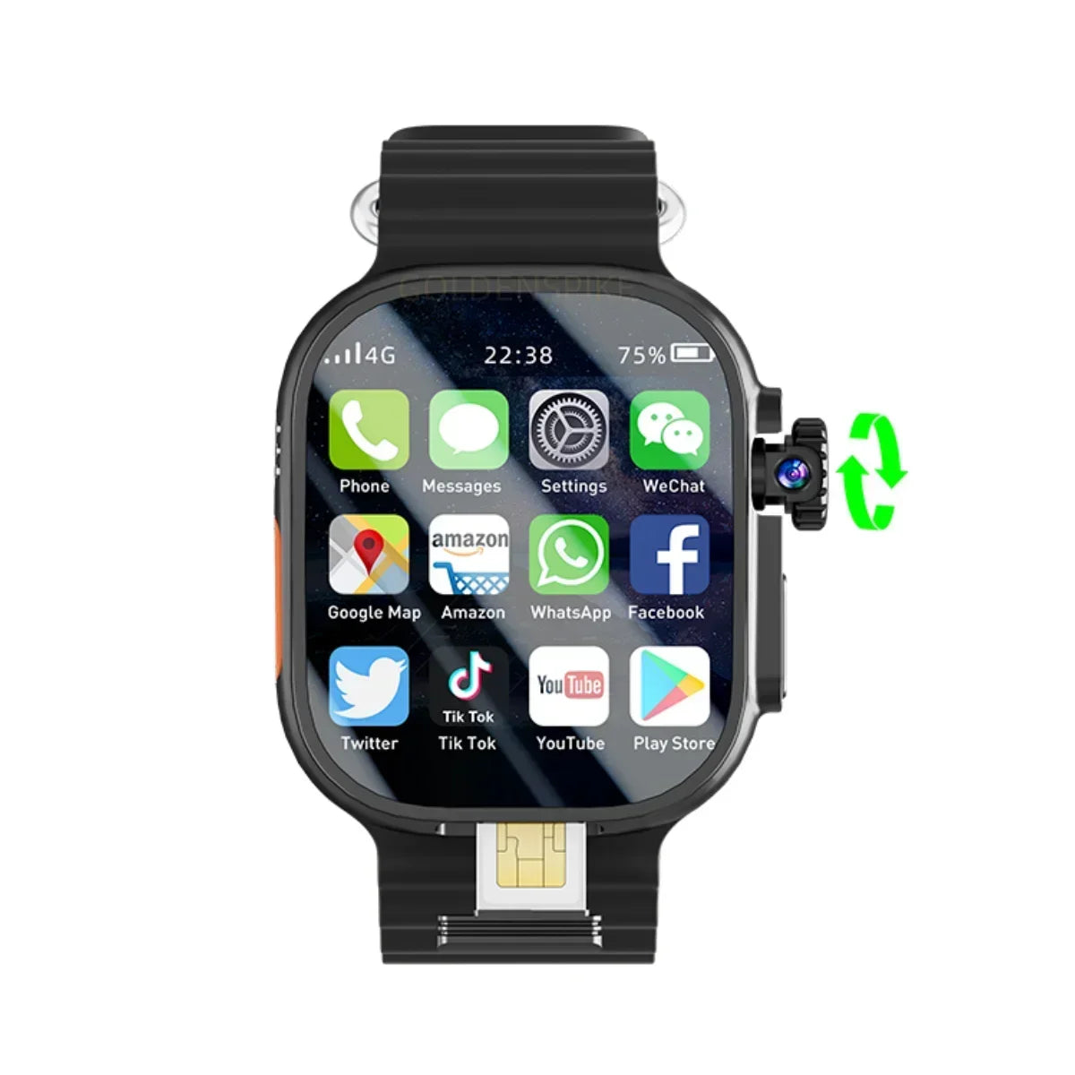 S10 Ultra Max Smartwatch 4G Android 10.0 2.2inch Amoled Rotary Camera Video Call GPS WIFI App Download DW99 Smart Watch Men