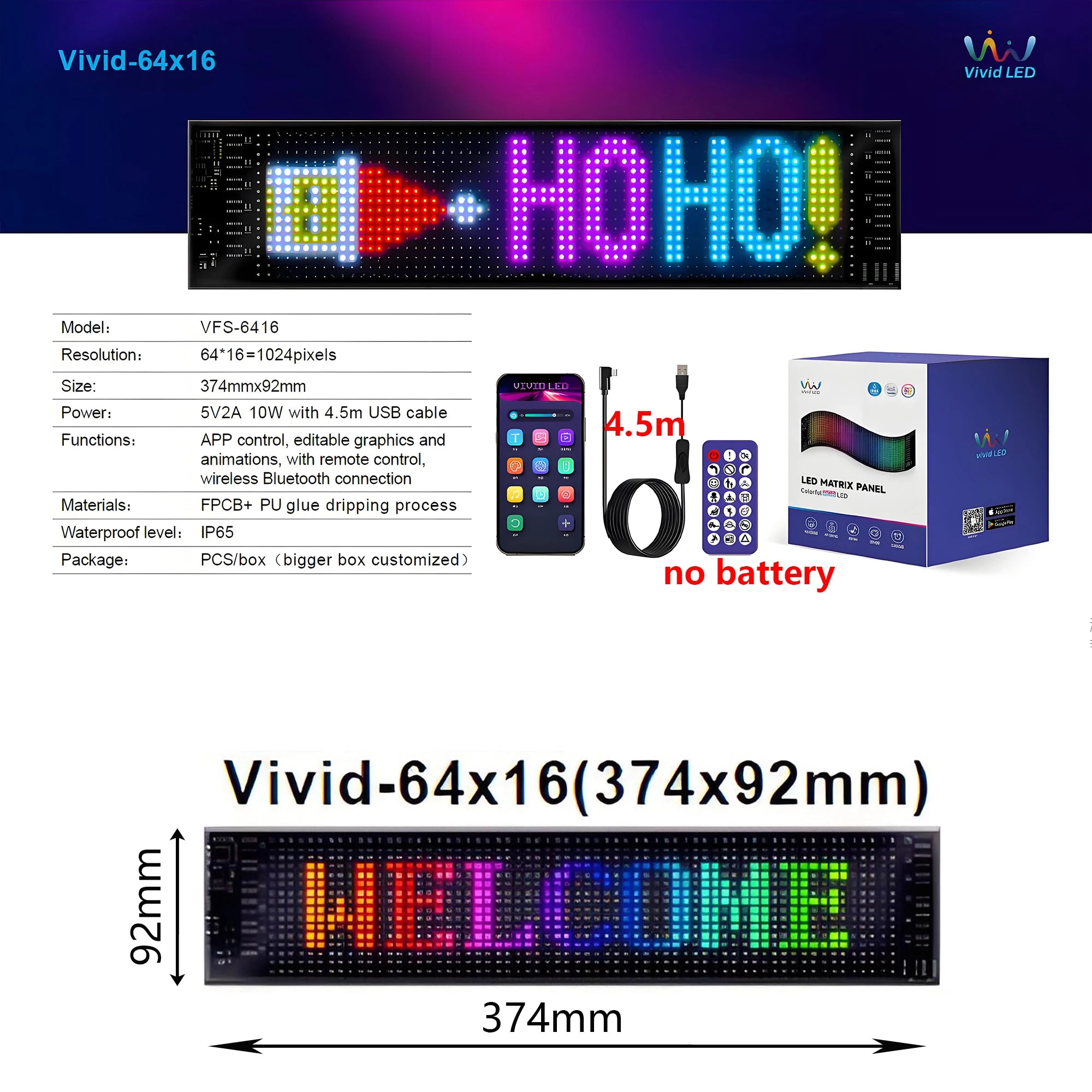 Devil Eye LED Matrix Pixel Panel Display Screen Flexible RGB Car Graffiti Scrolling Text Animation Shop Reminder Light Bluetooth
