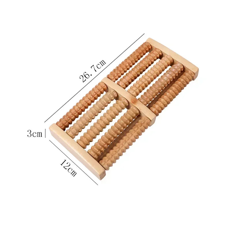Rodillo de madera para pies, masajeador de pies para el alivio de la fascitis plantar, masajeador de pies para la neuropatía y para mejorar la circulación sanguínea, herramienta para el cuidado de la salud