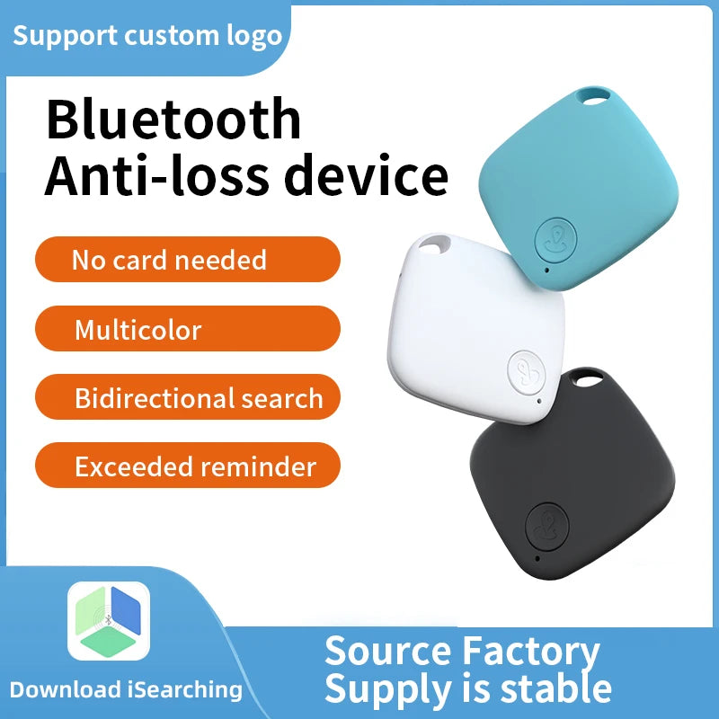 Rastreador HOMEFISH Mini Bluetooth 5.0, dispositivo antipérdida, rastreador inteligente localizador redondo para mascotas, niños, bolsos, carteras