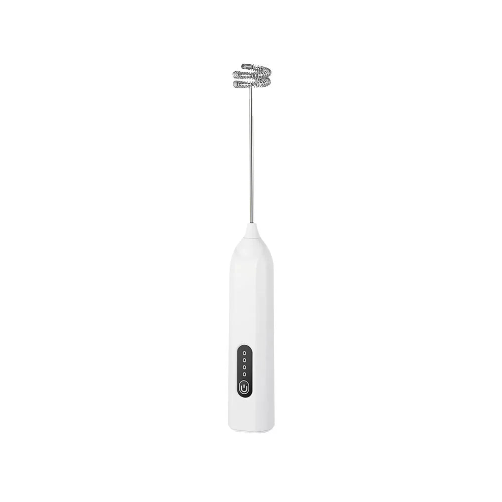 Espumador de leche inalámbrico, USB recargable, batidora giratoria automática eléctrica, espumador de leche de mano para café capuchino, máquina de crema.
