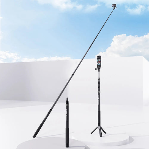 3M Invisible Selfie Stick for Insta360 X5/X4/Ace Pro 2 Adjustable Extension Pole Carbon Fiber Extended Monopod Camera Accessorie