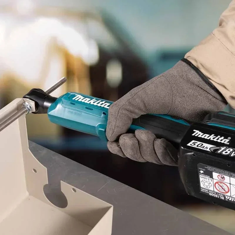 MAKITA 18V LXT 47.5 N·m Cordless Ratchet Wrench DWR180Z 6.35mm Drive 800RPM Angle Wrench for Mechanics & DIY& Industry